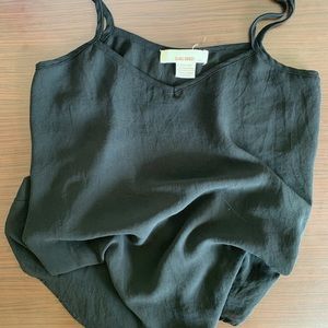 Black Flowy tank top